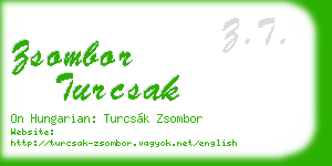 zsombor turcsak business card